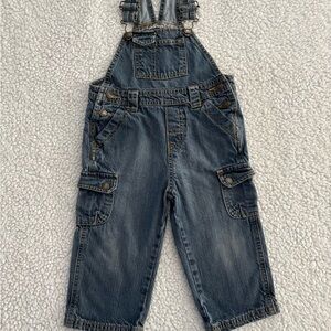 CALVIN KLEIN Infant Denim Overalls. Size 24 mos. Pre-owned. Great Condition